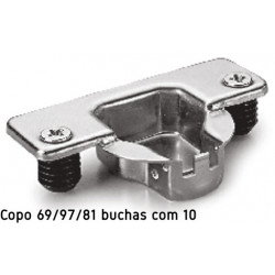 Fecho magnético 4 kgs com 45 mm castanho