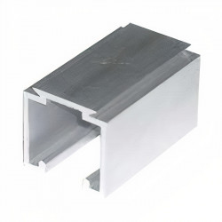 Corrediça com lenço metálico Nacional self close branca com 300 mm e 85 mm de altura