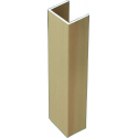 Dobradiça meio balanço lisa cantos redondos Sofima 267 para porta, latão bronze, 3,5", A.87,5 x L.34 x E.3 mm, direita